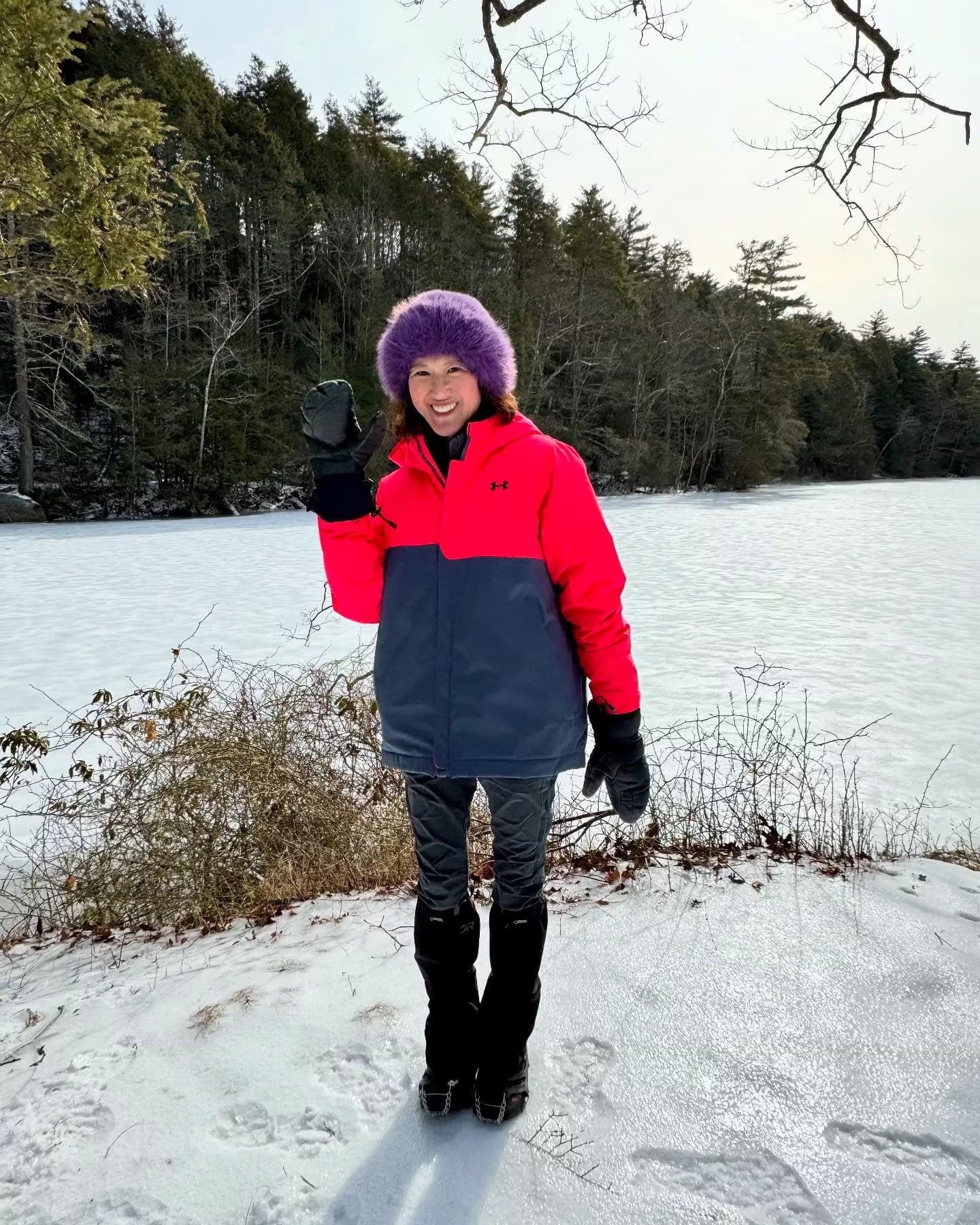 Dr. Lim outdoors in winter at Tooth Time Dentistry Hartford CT